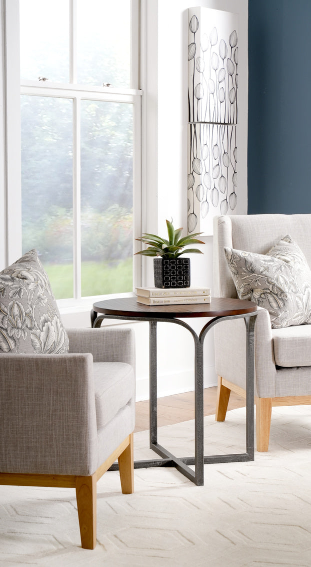 Wave Round End Table