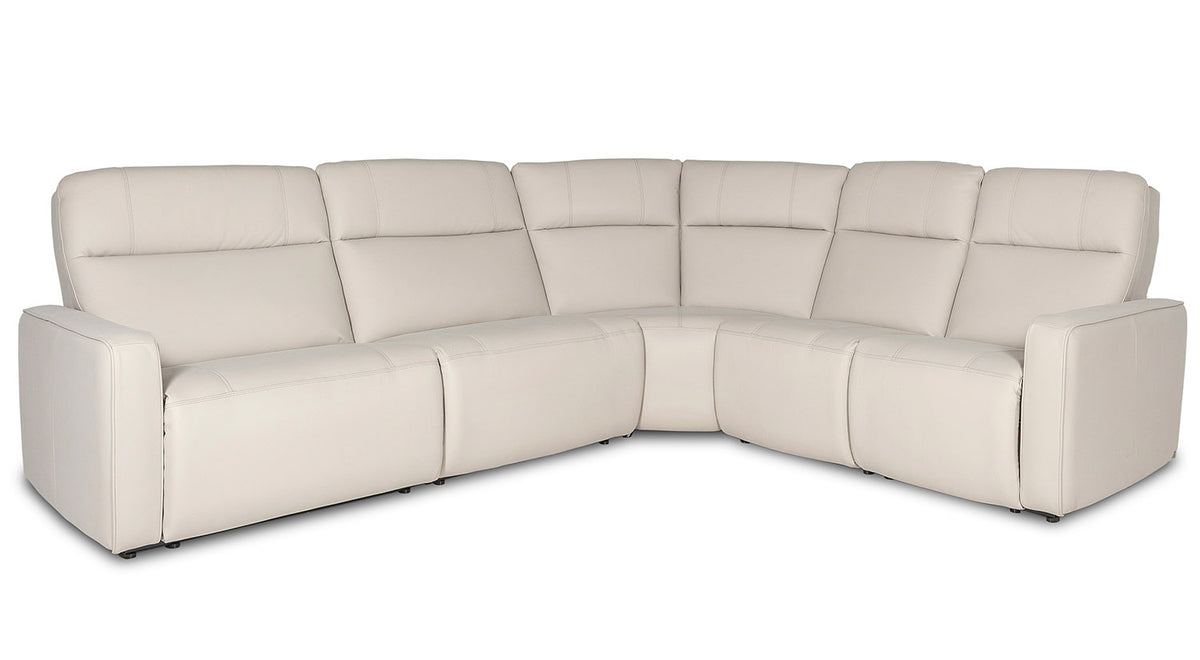Art Series Power Reclining Sectional with Track Arm