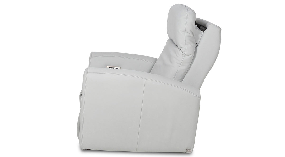 Art Series Swivel Glider Power Recliner with Flare Arm