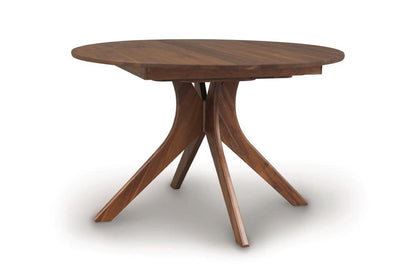 Audrey Round Extensions Table with Self Storing Leaf