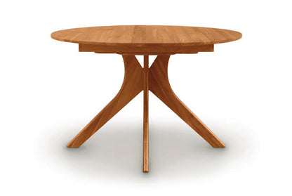 Audrey Round Extensions Table with Self Storing Leaf