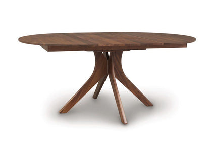 Audrey Round Extensions Table with Self Storing Leaf