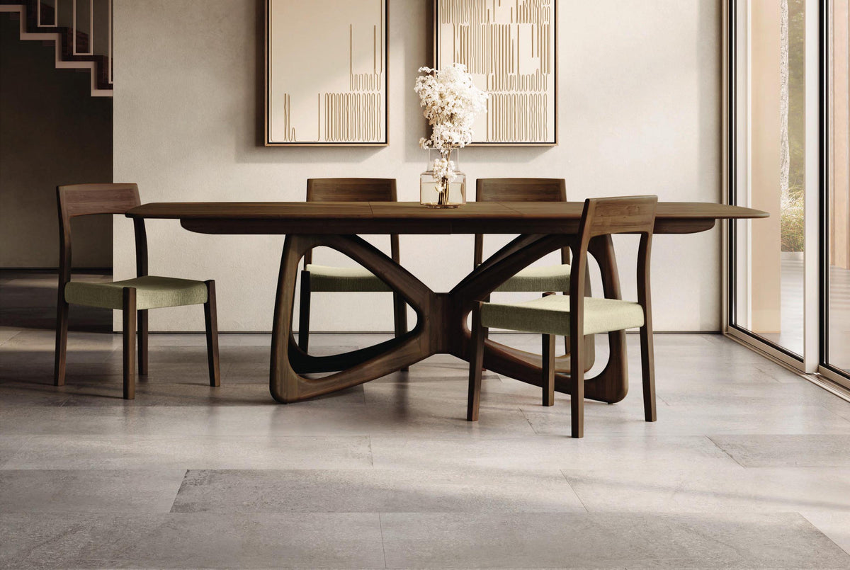 Butterfly Extension Table with Self Storing Leaf