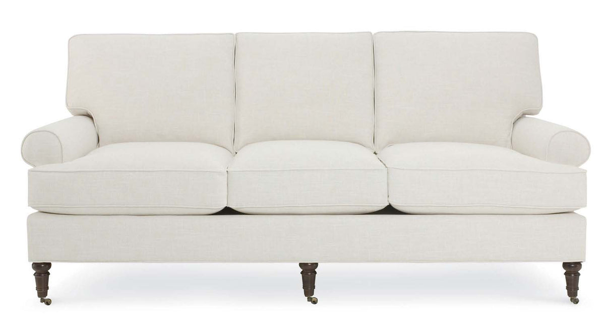 Vivian Sofa w/Sock Arm & Turned Leg