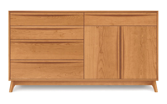 Catalina 4 Drawer, 1 Drawer Over 2 Door Dresser
