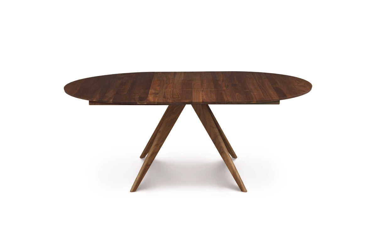 Catalina Round Extensions Table with Self Storing Leaf by Copeland Furniture