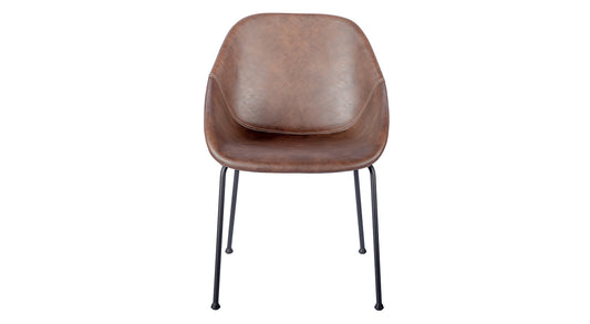 Corinna Side Chair in Vintage Brown