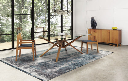 Exeter Rectangle Glass Top Table