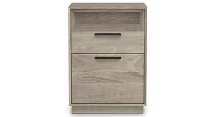 Linear Narrow Rolling File Cabinet with Cubby
