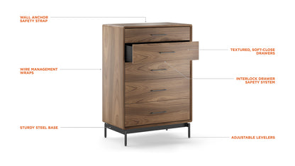 Linq 5 Drawer Chest
