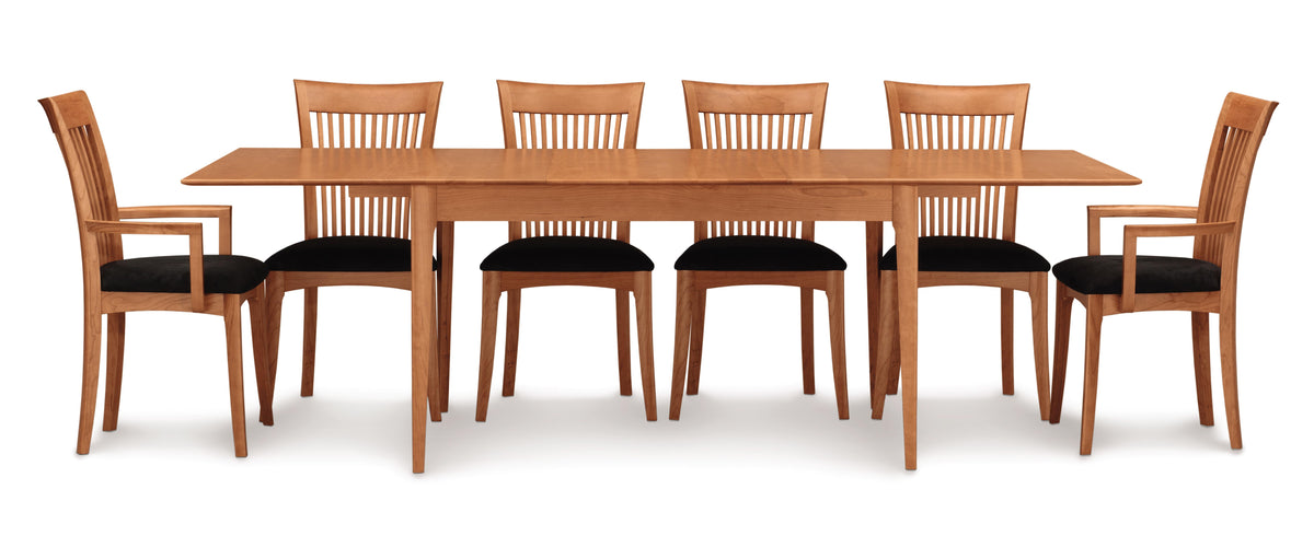 Sarah Four Leg Extension Table with Self Storing Leaf