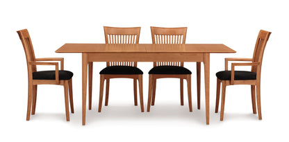 Sarah Four Leg Extension Table with Self Storing Leaf
