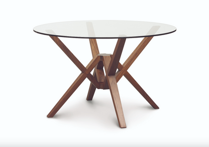 Exeter Round Glass Top Table by Copeland Furniture