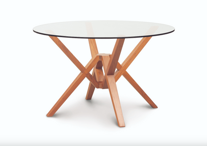 Exeter Round Glass Top Table by Copeland Furniture