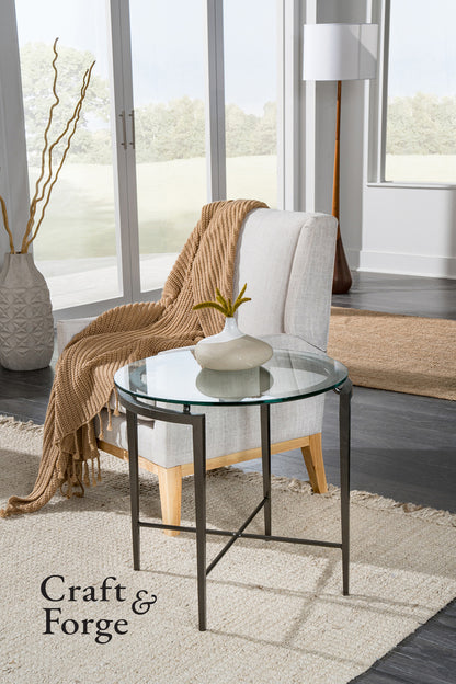 Armory Round End Table