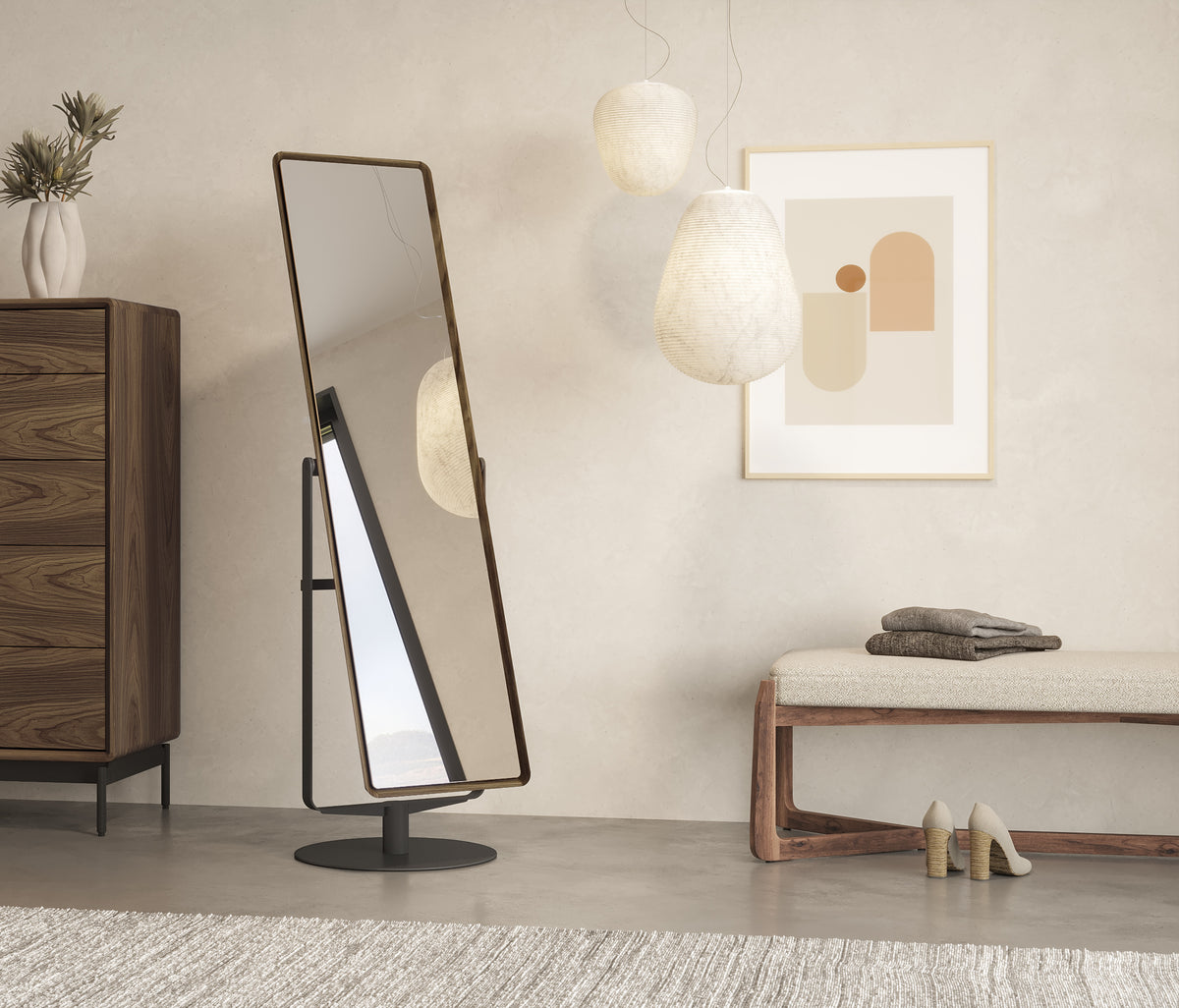 Continuum Standing Mirror