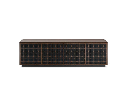Elements Media & Storage Cabinet w/Rolling Plinth Base