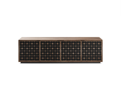 Elements Media & Storage Cabinet w/Rolling Plinth Base