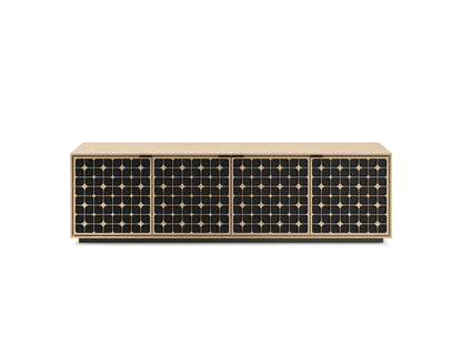 Elements Media & Storage Cabinet w/Rolling Plinth Base