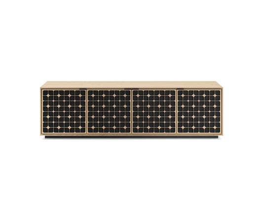 Elements Media & Storage Cabinet w/Rolling Plinth Base