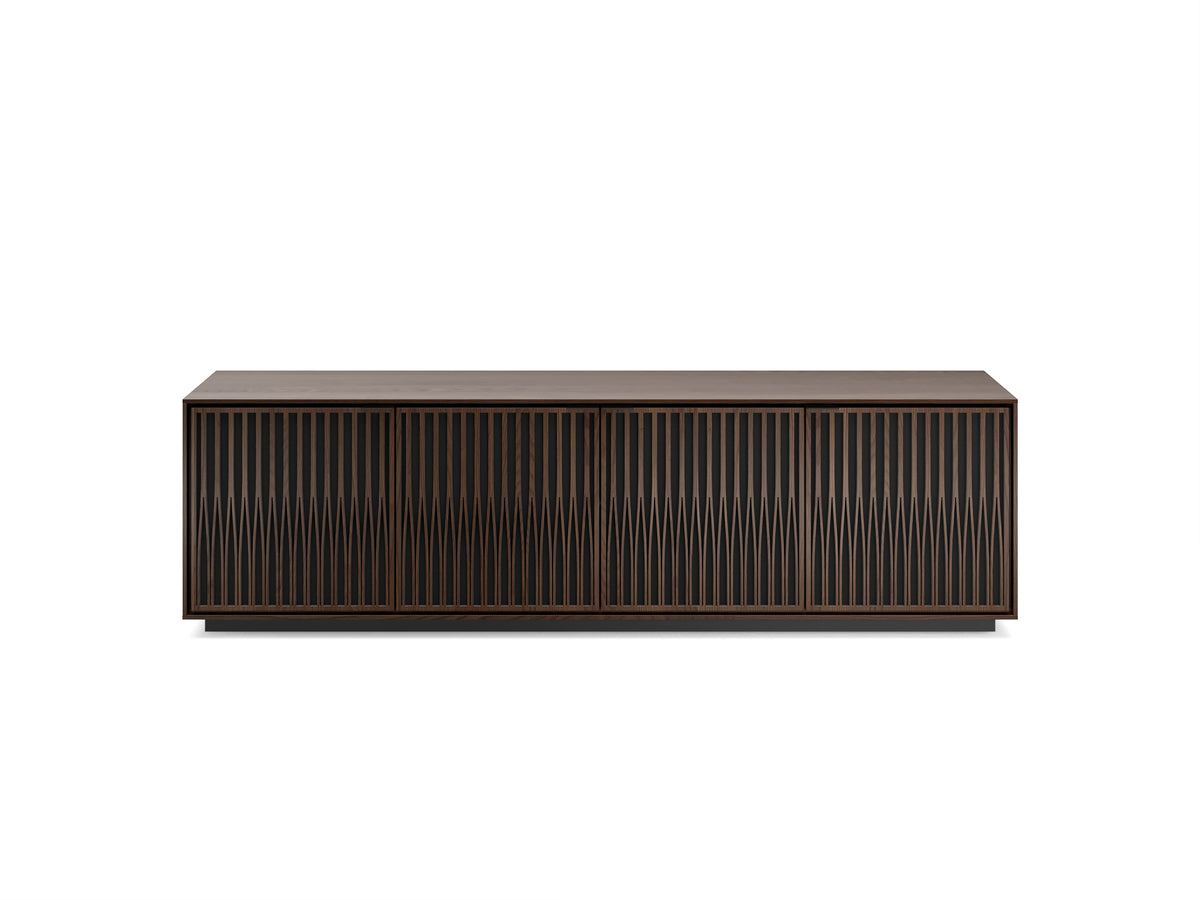 Elements Media & Storage Cabinet w/Rolling Plinth Base