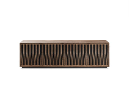 Elements Media & Storage Cabinet w/Rolling Plinth Base