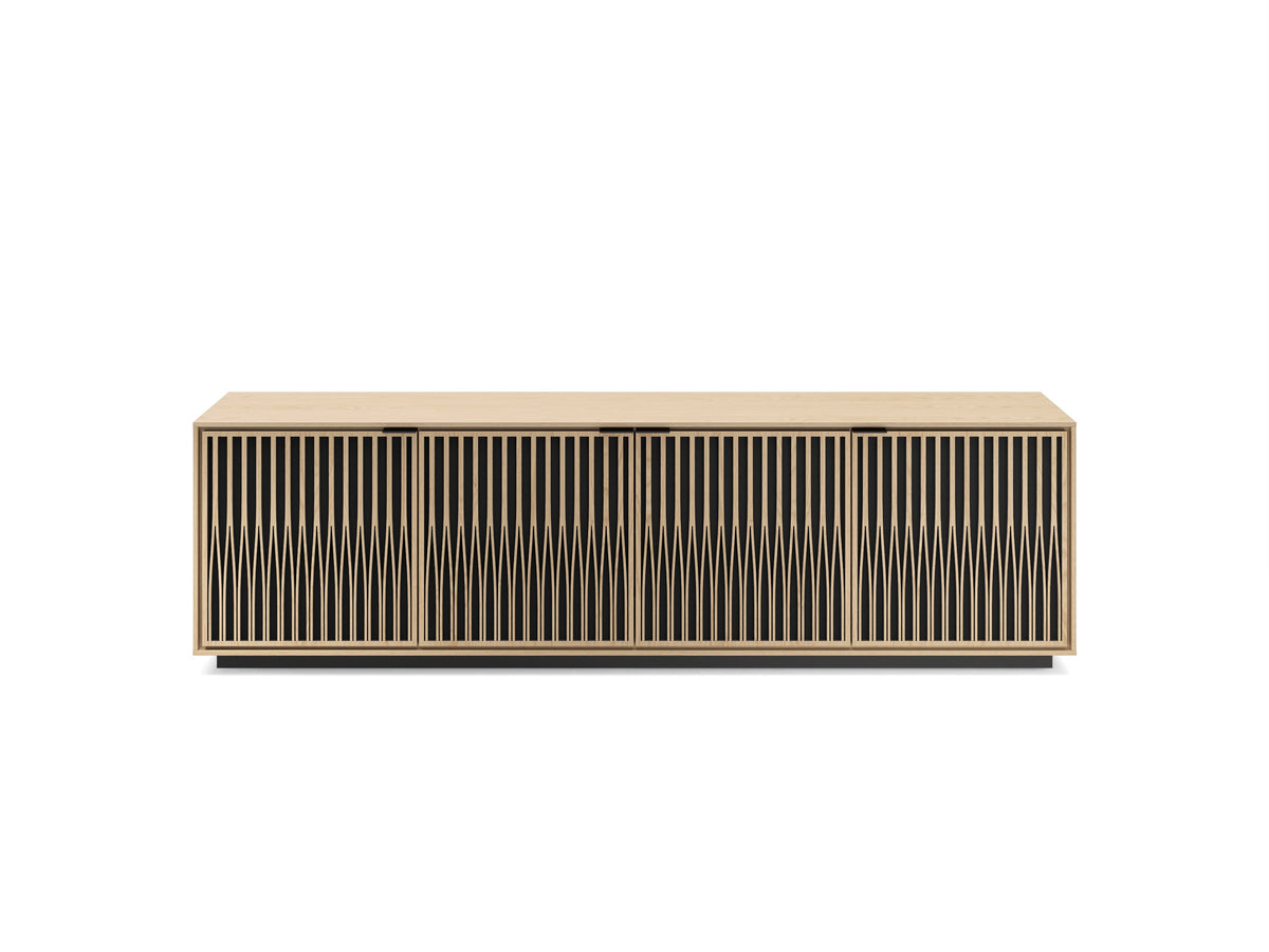 Elements Media & Storage Cabinet w/Rolling Plinth Base