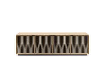 Elements Media & Storage Cabinet w/Rolling Plinth Base