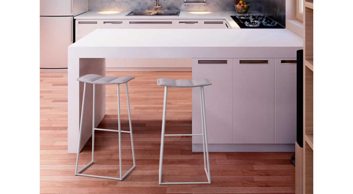 Palmo Fabric Seat Counter and Bar Stool