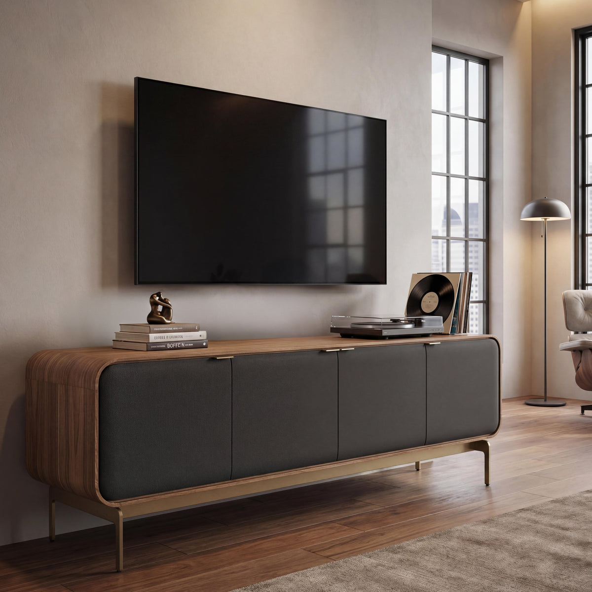 Plume Quad Media Cabinet 8079