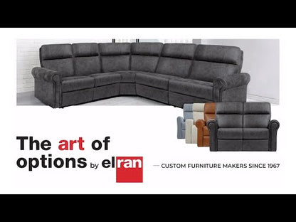 Art Series Power Reclining Sectional with Track Arm