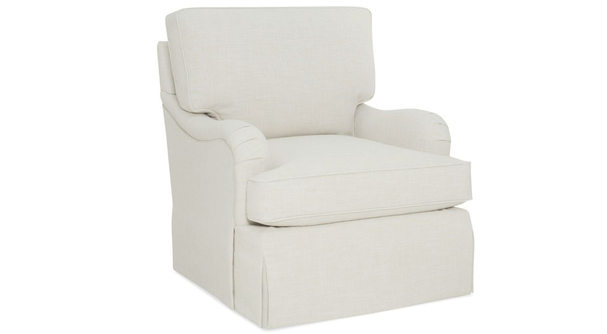 Vivian Chairs w/English Arm & Kick Pleat Skirt