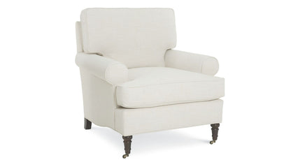 Vivian Chairs w/Sock Arm, Turned Leg & Casters