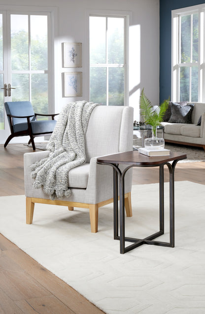 Wave Rectangle End Table