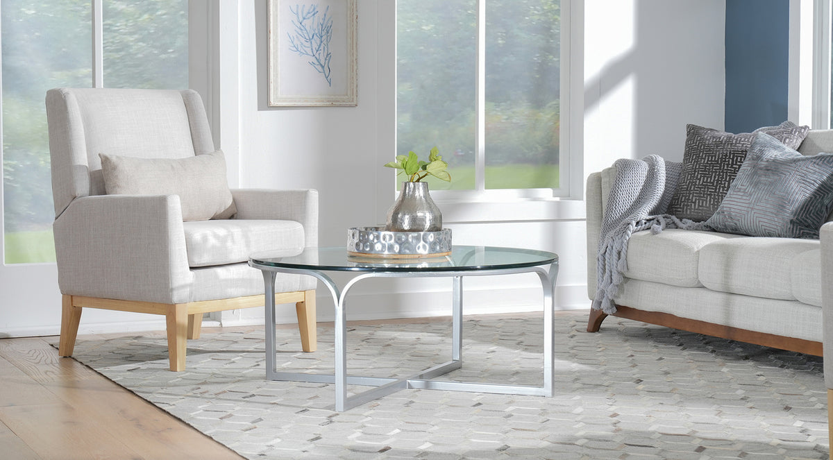 Wave Round Cocktail Table