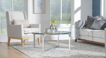 Wave Round Cocktail Table